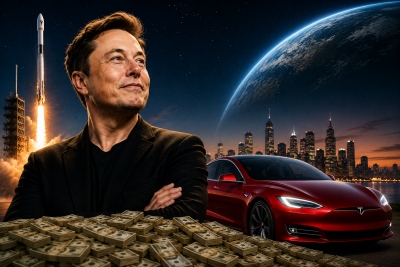 Ακραία στρέβλωση - Ο Elon Musk έγινε ο πρώτος τρισεκατομμυριούχος στην ιστορία μέσω της «υπερφούσκας» της SpaceX