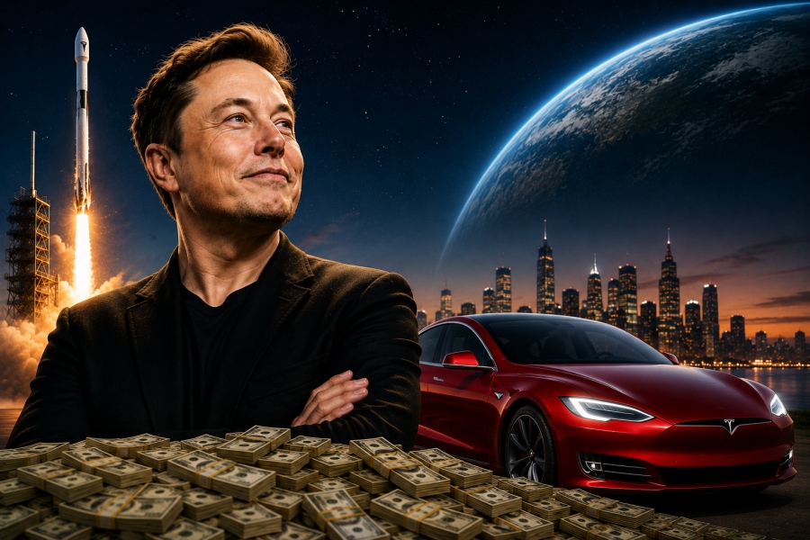 Ακραία στρέβλωση - Ο Elon Musk έγινε ο πρώτος τρισεκατομμυριούχος στην ιστορία μέσω της «υπερφούσκας» της SpaceX