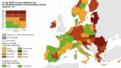 ΕCDC: Πολύ υψηλή η πιθανότητα περαιτέρω εξάπλωσης της παραλλαγής Omicron
