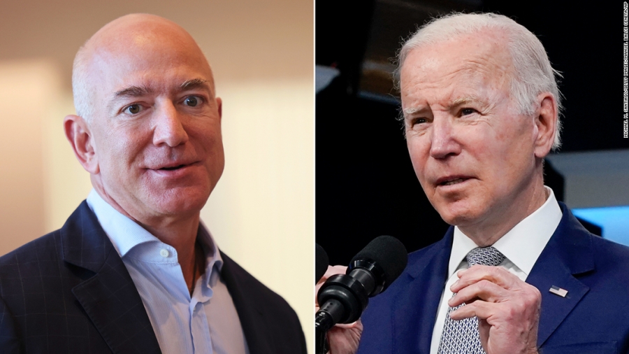 Bezos vs Biden:  Δεν κατανοεί γιατί αυξάνονται οι τιμές της βενζίνης και κατηγορεί τα βενζινάδικα - Οικονομικά αναλφάβητος