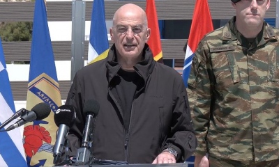 Δένδιας από Αγαθονήσι: Η κυβέρνηση αγκαλιάζει όχι μόνο τα στελέχη των Ενόπλων Δυνάμεων, αλλά και τις οικογένειές τους
