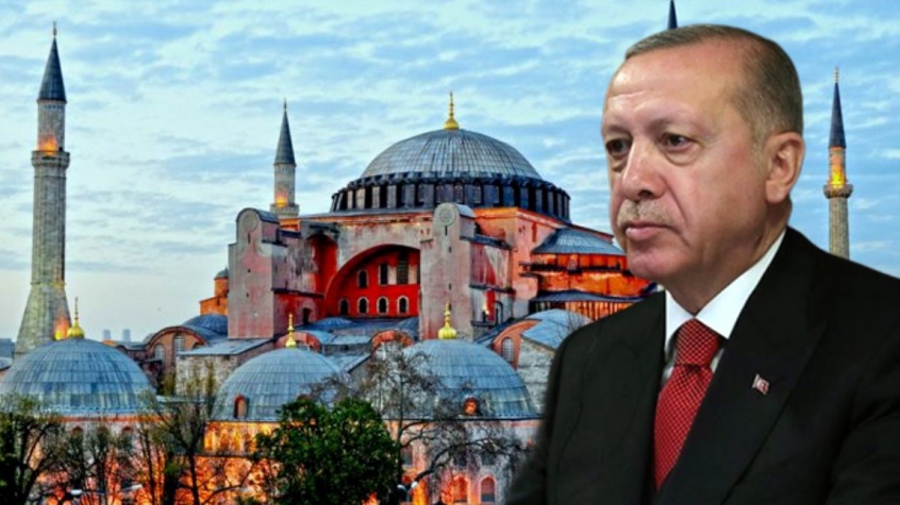 Erdogan: Πριν από πέντε χρόνια σπάσαμε τις αλυσίδες από την Αγία Σοφία – Για πάντα ελεύθερη