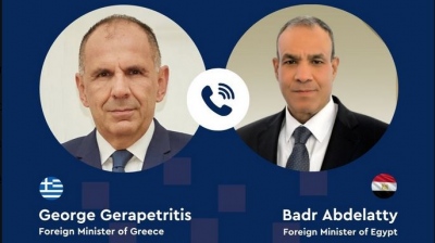 Τηλεφωνική επικοινωνία Γεραπετρίτη με τον Αιγύπτιο υπουργό Εξωτερικών - Στο επίκεντρο Λιβύη, Γάζα, διαπραγματεύσεις Ιράν- ΗΠΑ