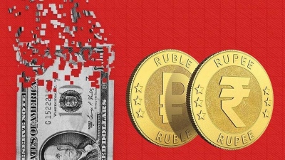 Ρωσία: «Αποδολαριοποίηση» σε χρόνο ρεκόρ - Σε ρούβλι και ασιατικά νομίσματα το 74% του εμπορίου