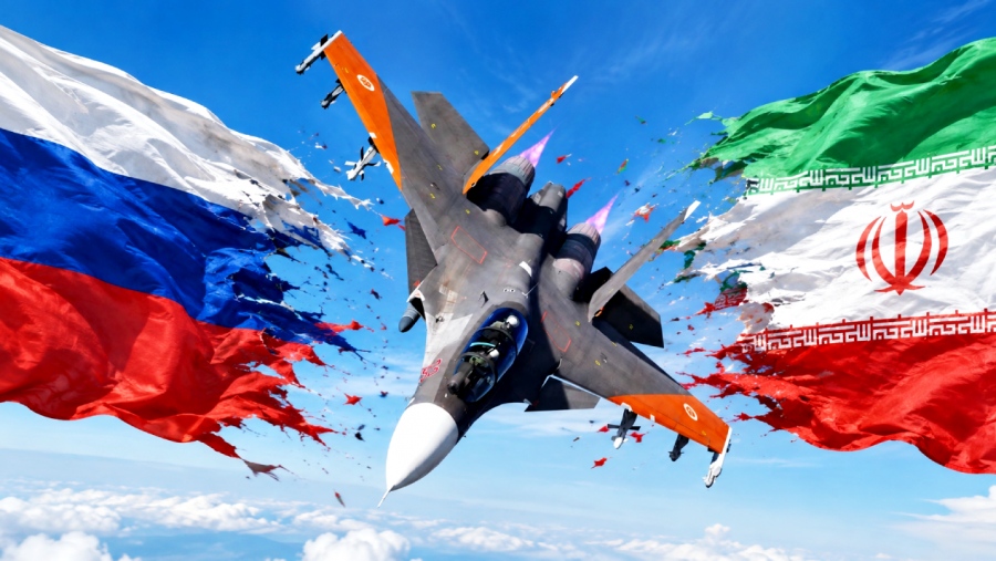 Ρωσικό Sukhoi S-30SM εθεάθη για πρώτη φορά στην ιστορία με ιρανικές βόμβες ολίσθησης