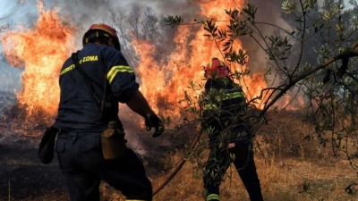 Φωτιά στα Σπάτα, κοντά στο αεροδρόμιο - Μεγάλη επιχείρηση της Πυροσβεστικής