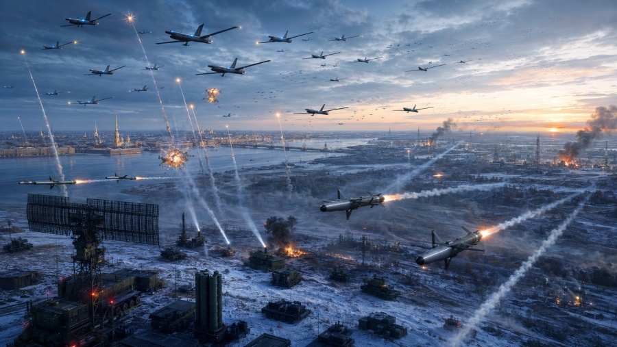 Ukraine strike barrage hits 1,300 km deep into Russia targeting Kirov, St. Petersburg, and Leningrad
