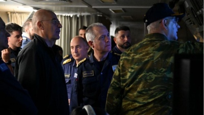 Στη Φρεγάτα «ΣΠΕΤΣΑΙ» ο Δένδιας για την άσκηση «ΚΑΤΑΙΓΙΣ 24» του Πολεμικού Ναυτικού
