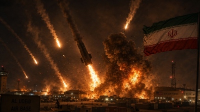 Κόλαση - Μαζικό πυραυλικό χτύπημα IRGC σε βάση  ΗΠΑ στο Κουβέιτ - Τρομερό: Οι Αμερικανοί έριξαν βόμβα 907 κιλών στο Ιράν