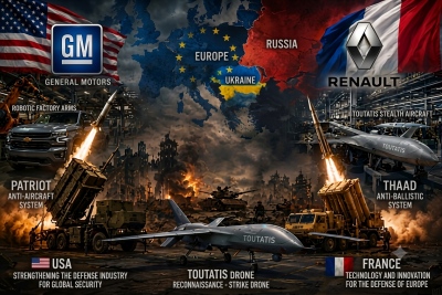 War fever in the US and France: GM and Renault recruited for Patriot, THAAD, and Toutatis drone production