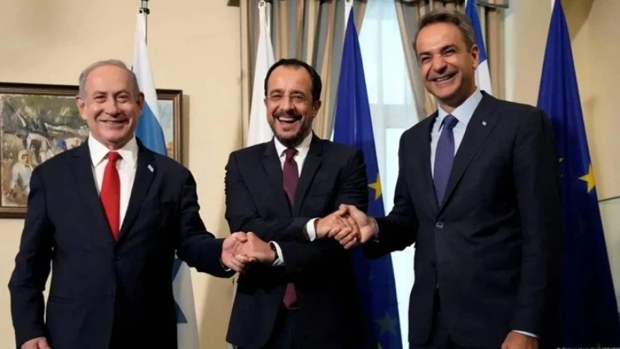 «Αντιτουρκικό άξονα» στην Ανατολική Μεσόγειο βλέπουν τα τουρκικά ΜΜΕ - Τρόμος για τη συνεργασία Ελλάδας, Κύπρου και Ισραήλ