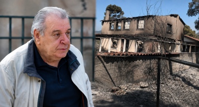 «Το αίμα μου πήγε στράφι»: Συντριβή για Τάσο Χαλκιά – Κάηκε το σπίτι του στο Πόρτο Γερμενό