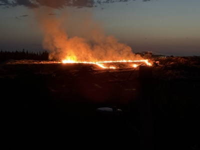 Θεσσαλονίκη: Πυρκαγιά στο Πανόραμα - Προβλήματα με την ηλεκτροδότηση