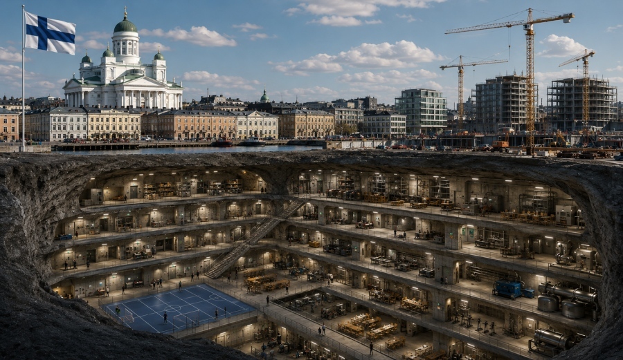 War hysteria in Europe: Finland builds bunker cities – A gold rush for construction companies