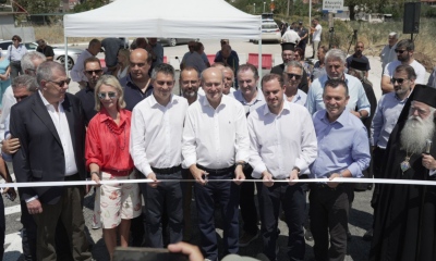 Θεσσαλία: Εγκαινιάσθηκε η νέα γέφυρα του Αλμυρού από τους Χατζηδάκη - Δήμα