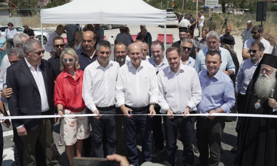 Θεσσαλία: Εγκαινιάσθηκε η νέα γέφυρα του Αλμυρού από τους Χατζηδάκη - Δήμα