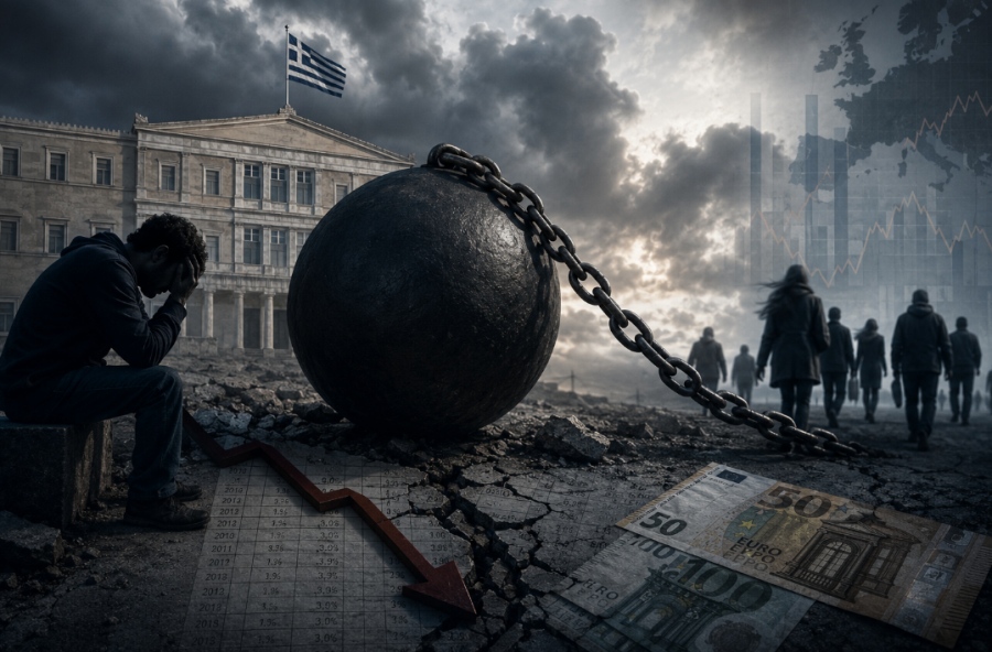 Η εφιαλτική κανονικότητα στην Ελλάδα του 2026 – Η βιτρίνα των αριθμών, η διαρκής μείωση εισοδημάτων και η κοινωνική κατάρρευση