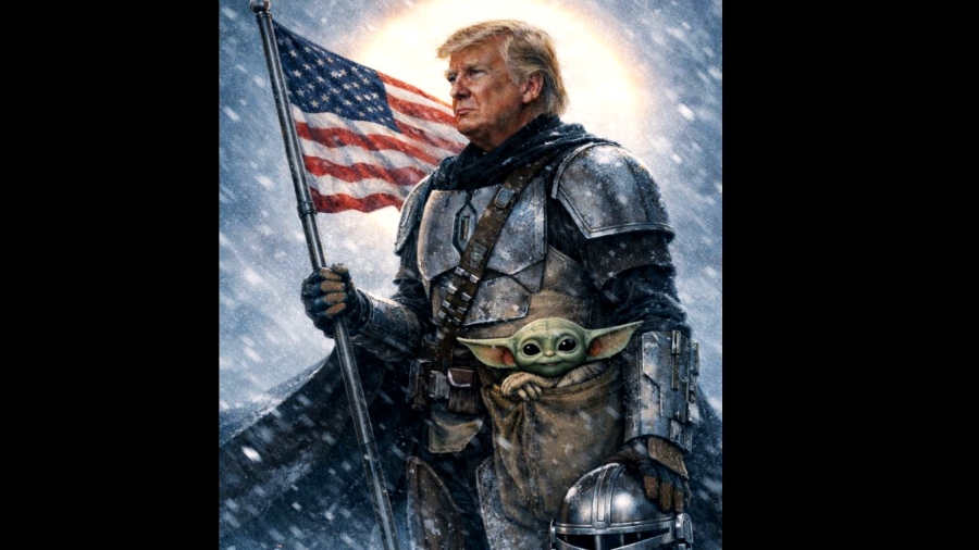 Σάλος στις ΗΠΑ - Τον Mandalorian από το Star Wars υποδύθηκε o... Trump στο νέο AI ντελίριο του Λευκού Οίκου